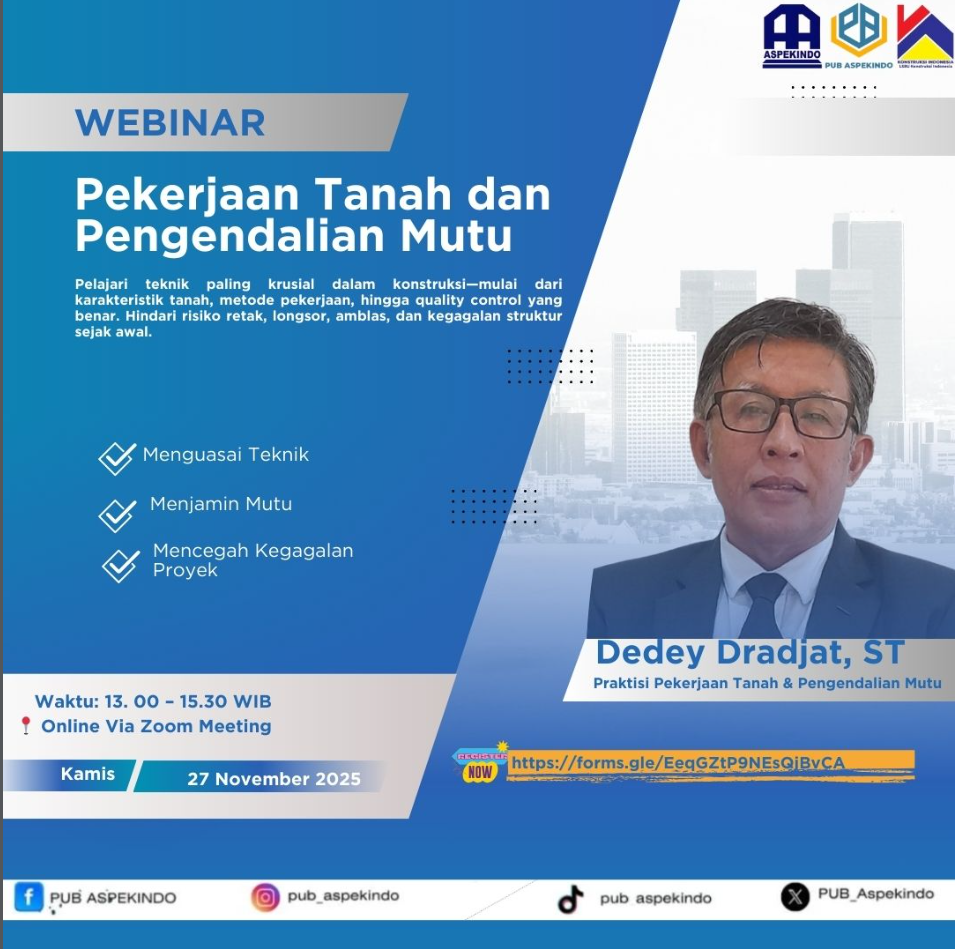 Webinar Pekerjaan Tanah dan Pengendalian Mutu  