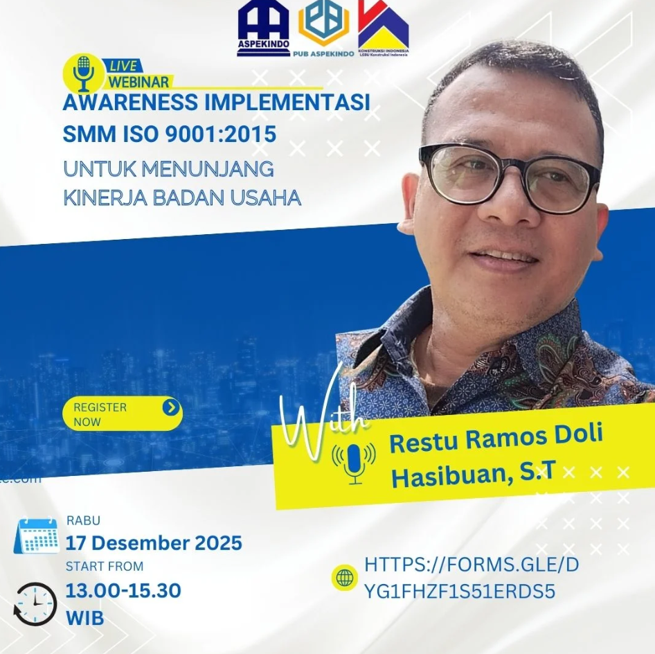 Webinar Awareness Implementasi SMM ISO 9001_2015 untuk Menunjang Kinerja Badan Usaha